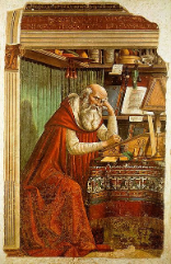 Immagine raffigurante San Girolamo, patrono dei traduttori (opera di Domenico Ghirlandaio)